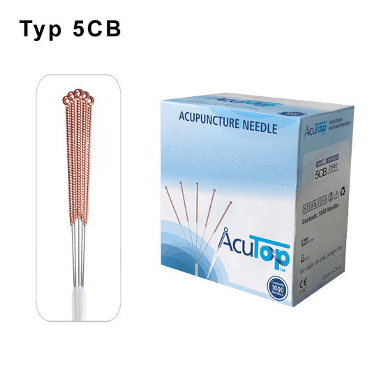 AcuTop® Agopuntura Aghi, Tipo 5CB Manico in Rame (1000 Aghi)