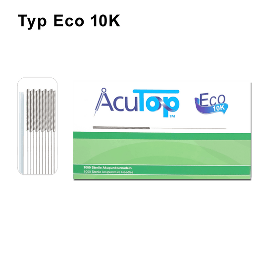 Aghi per agopuntura Tipo ECO 10K - Manico in acciaio tornito - 1.000 aghi