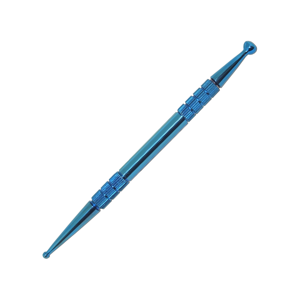 Penna Blu Titanio per Agopressione, Digitopressione e Meridiani | Diametro 3-6mm Lunghezza: 13cm