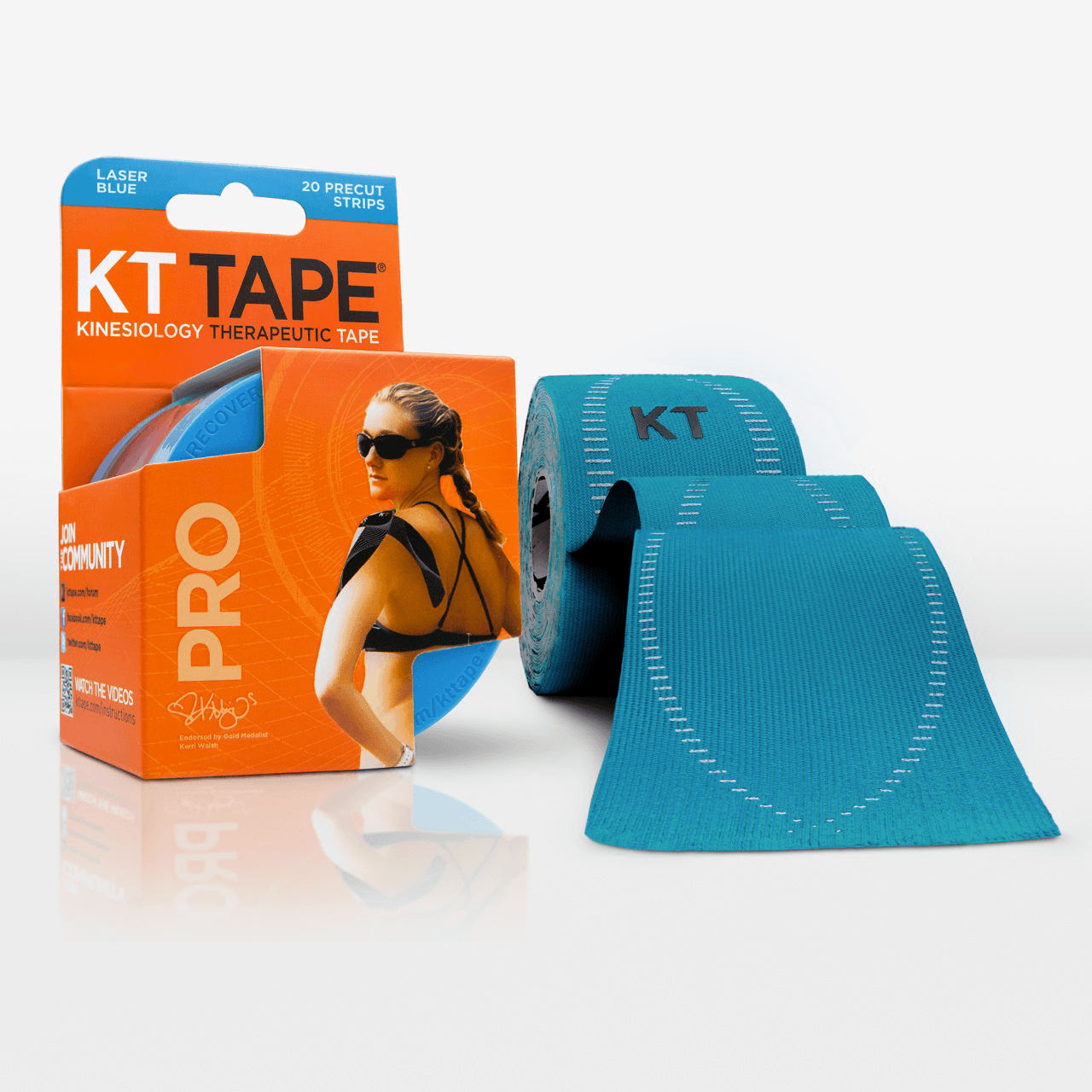 KT Tape Precut Synthetic Laser Blu